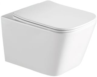 Унитаз подвесной SantiLine SL-5007 безободковый белый