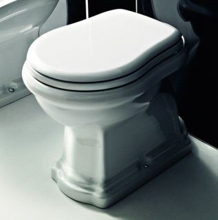 Сиденье для унитаза Kerasan Retro 108801 с крышкой белой