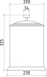 Ведро Boheme Royal Crystal хром 10934-CR