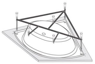 Каркас для ванны VagnerPlast Mini Catalina 125 VPK125125