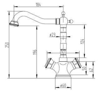 Смеситель для кухни ZORG Antic A 5003K-SL