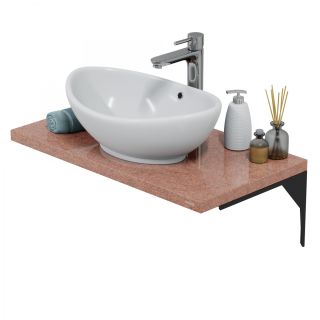 Столешница Санта 900155 80 см терракот