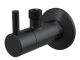 Угловой вентиль AlcaPlast с фильтром 1/2" ? 3/8" круглый черный матовый ARV001-BLACK