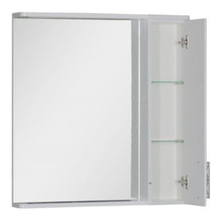 Зеркальный шкаф с подсветкой Aquanet Паллада 175316 80 см слоновая кость