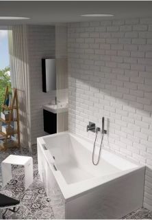 Акриловая ванна Riho Doppio B034001005 L 180x130см белый