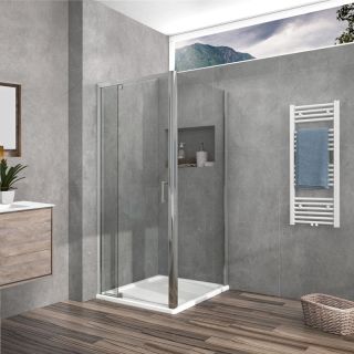 Душевой уголок Vincea Intra 90х90 VSR-1I809090CL профиль Хром стекло прозрачное