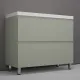 Тумба под раковину напольная Style Line Манхэттен ЛС-00002370 100 см олива