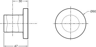 Держатель для душа Jacob Delafon Modulo хром 8466D-CP