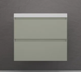 Тумба под раковину подвесная Style Line Манхэттен ЛС-00002364 70 см олива