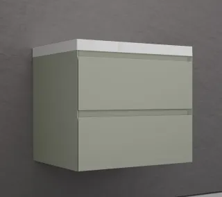 Тумба под раковину подвесная Style Line Манхэттен ЛС-00002364 70 см олива