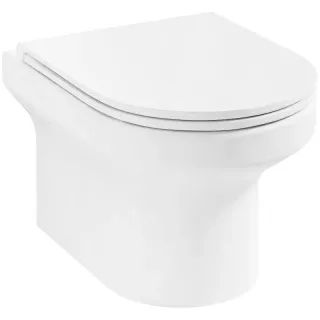 Инсталляция Jacob Delafon E21743RU-BL с безободковым унитазом Elite сиденье с микролифтом клавиша смыва чёрная матовая