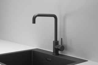 Смеситель для кухни Granula Kitchen Space 7110, ЧЕРНЫЙ МАТОВЫЙ