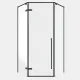 Душевой уголок Timo T70 90x90 см чёрный