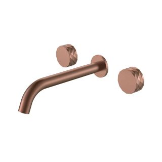 Встраиваемый смеситель для раковины Boheme Stick Diamond 152-2-BRB брашированная бронза