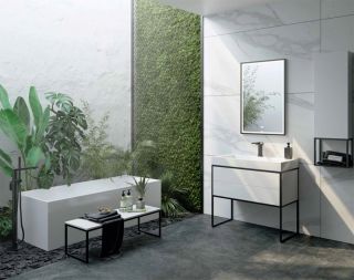 Напольная тумба под раковину Clarberg Logic LOG0109N 90см белый