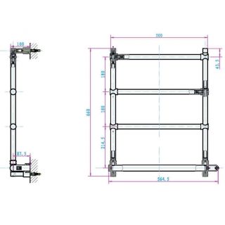 Электрический полотенцесушитель Boheme Medici бронза 704
