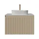 Тумба под раковину Grossman Кристалл 108044 80 см подвесная цвет бежевый