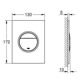 Клавиша смыва Grohe Nova Cosmopolitan 37601000 Хром