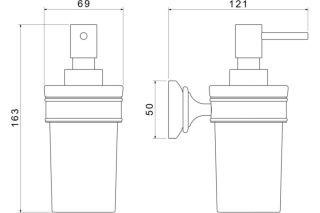Дозатор Aquatek Классик AQ4505PG золото