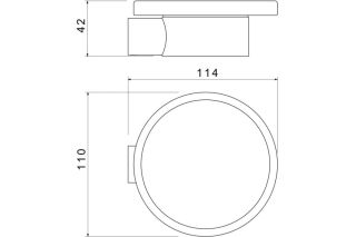 Мыльница  Aquatek Лира AQ4426CR хром