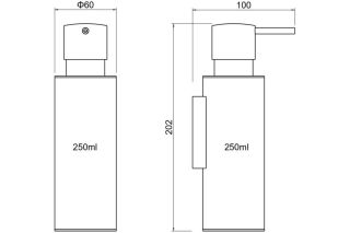 Дозатор Aquatek Оберон AQ4205MB черный