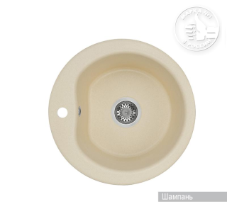 Мойка кухонная Акватон Мида 51 см шампань