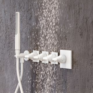 Встраиваемый смеситель для душа Bossini Apice Z035203.073 с термостатом чёрный матовый