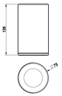 Стакан Gessi 316 54731.726 белый/брашированная бронза