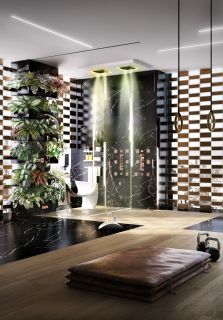 Верхний душ Gessi Afilo 57509.279 50 см белый матовый