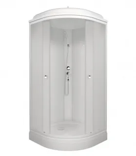 Душевая кабина Triton Вельвет Щ0000066360 90x90 см профиль белый стекло матовое