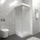 Душевая кабина Triton Вельвет Щ0000071050 80x80 см профиль белый стекло матовое