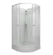 Душевая кабина Triton Лайт Щ0000070695 90x90 см профиль белый стекло с узором