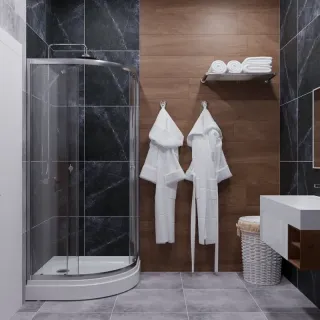 Душевой уголок Triton Альфа Щ0000049614 80x80 см профиль хром стекло прозрачное