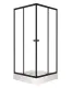 Душевой уголок Triton Вента Щ0000057853 80x80 см профиль чёрный стекло прозрачное