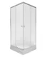 Душевой уголок Triton Вента-Хром-Вельвет Щ0000067981 90x90 см на поддоне профиль хром стекло матовое