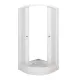 Душевой уголок Triton Вельвет Щ0000064624 80x80 см профиль белый стекло матовое