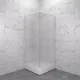 Душевой уголок Triton Вельвет Щ0000061815 90x90 см профиль белый стекло матовое