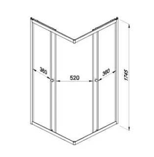 Душевой уголок Triton Вельвет Щ0000063060 90x90 см профиль белый стекло матовое