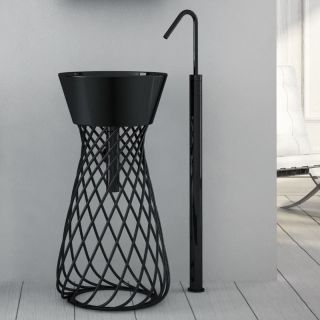 Раковина ArtCeram WIRE WIL001 03 00 черная 43 см