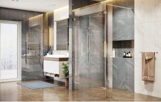 Душевая перегородка Ambassador Walk-in 15031105 90см хром/прозрачное