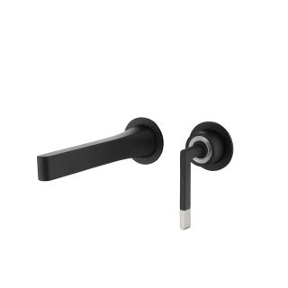 Смеситель для раковины Boheme  Duo из стены 2х-позиционный BLACK черный