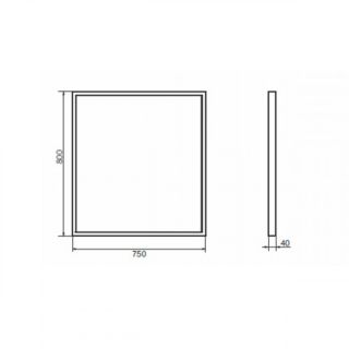 Comforty Зеркало шкаф Бредфорд 75 00-00009966