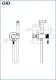 Гигиенический душ Gid Edessa L070GMGD со смесителем вороненая сталь