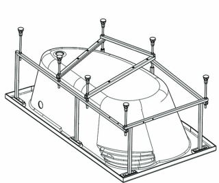 Santek Майорка 150х90 R асимметричная белая 1WH111985