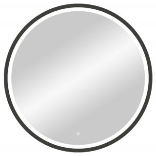 Зеркало с подсветкой Continent Style Black ЗЛП1016 с сенсорным выключателем 60см чёрный