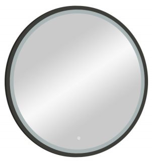 Зеркало с подсветкой Continent Style Black ЗЛП1016 с сенсорным выключателем 60см чёрный