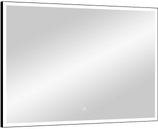 Зеркало с подсветкой Continent Frame Black ЗЛП2305 с сенсорным выключателем 90см чёрный
