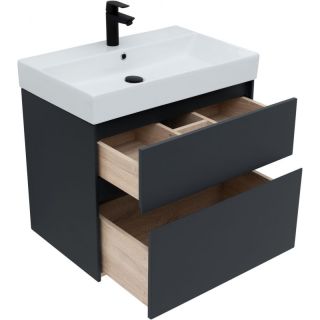 Тумба под раковину Aquanet Бруклин 310141 70 см антрацит матовый