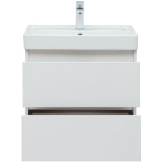 Тумба под раковину Aquanet Вега 308318 60 см белый глянец