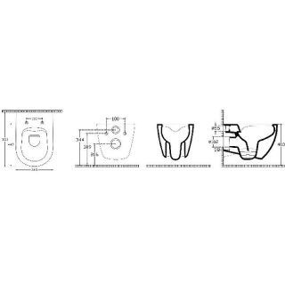 Подвесной унитаз Isvea Infinity 10NFS1005I-2P безободковый с функцией биде изумрудный матовый
